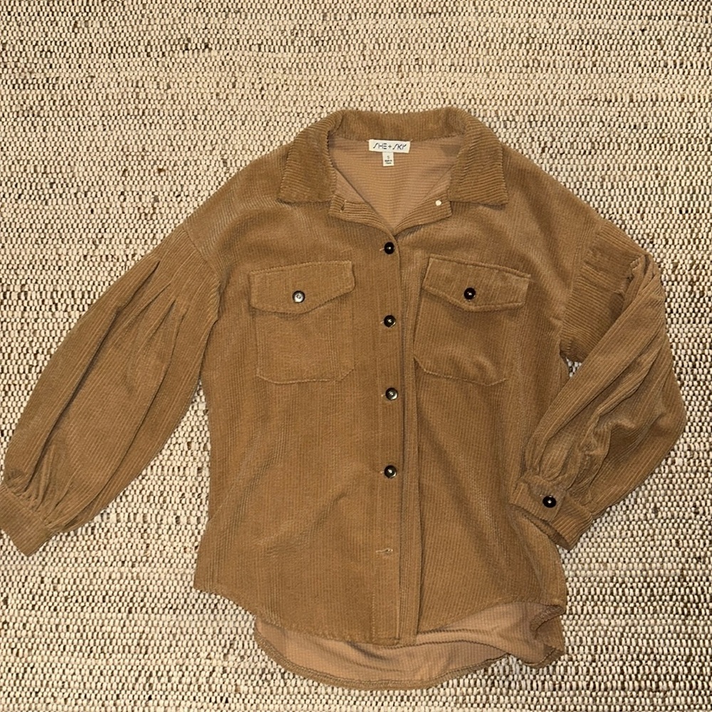 She + Sky button down